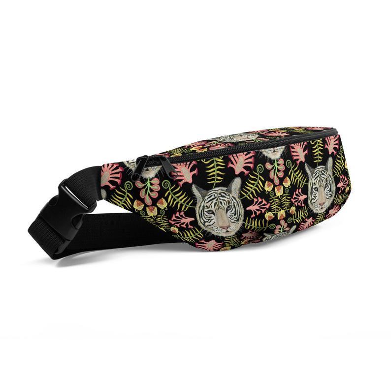 fanny pack blk tiger
